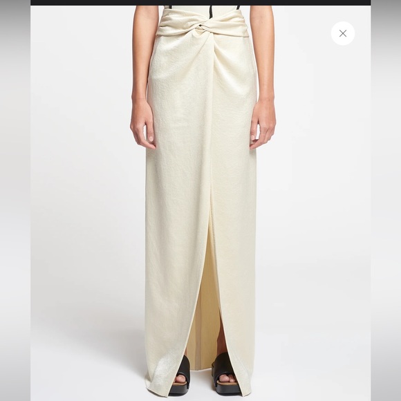 Nanushka midi skirt in ivory - Picture 2 of 7